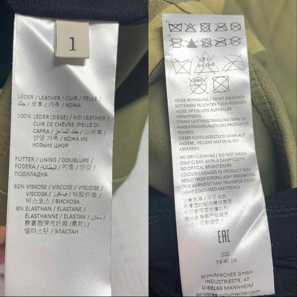 Dorothee Schumacher Velour Softness Leather Maxi Dress Size Small Green - Picture 7 of 14